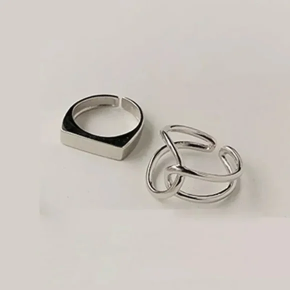 NEW Unisex 925 Sterling Silver Polished Knot Adjustable Ring - Picture 6 of 15